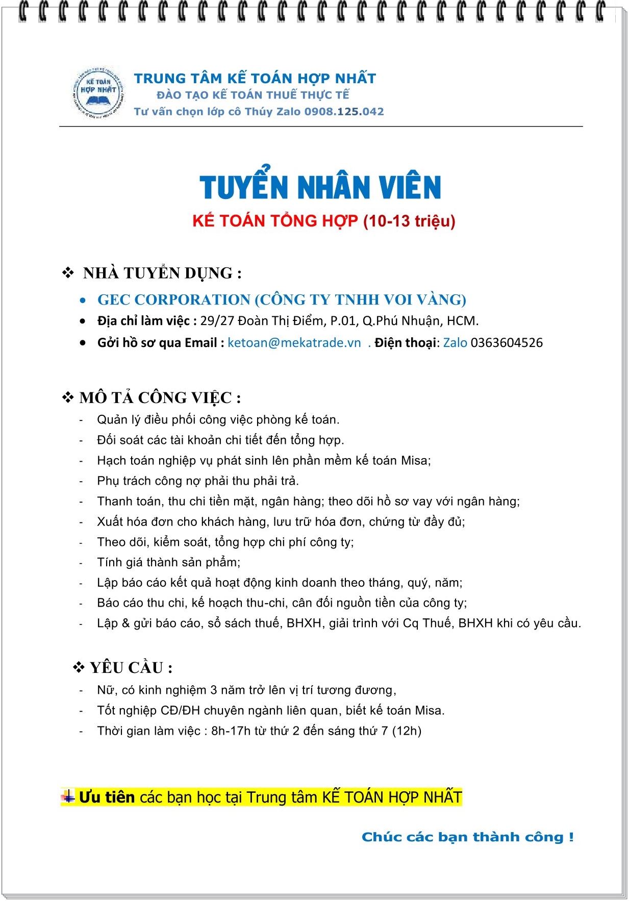 tuyen dungnhan vien ke toan